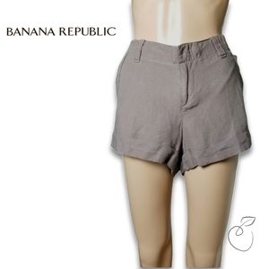 BANANA REPUBLIC MARTIN FIT LINEN SHORTS 4